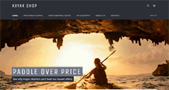 Desktop Screenshot of kayakshop.com